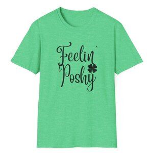 Green Clover Softstyle T-Shirt - Feelin' Poshy